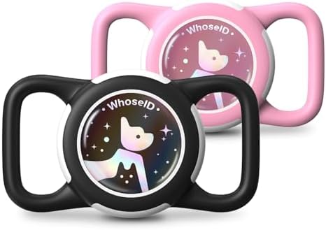 Waterproof AirTag Holder for Dog Collar, Soft Slide-On Dog AirTag Holder | Full-Body Protection, No-Dangle Fit, Ultra-Durable, Lightweight, Tool-Free Installation, Fits Dog & Cat Collars