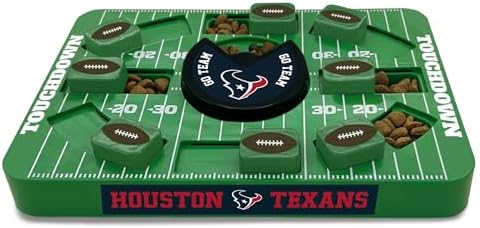Pets First NFL Houston Texans Large Puzzle Toy - Interactive Dog Treat Puzzle, New Size, Slow Feeding Toy