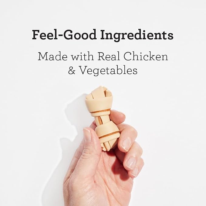 DreamBone Mini Chew, Treat Your Dog to a Chew Made with Real Meat and Vegetables | Daily Chew, Digests Safely and Completely, Made With Real Chicken and Veggies, For Adult Dogs