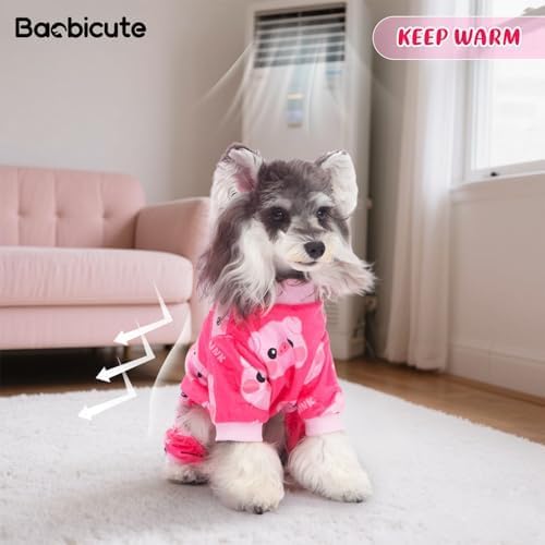 4 Pack Dog Pajamas Soft Lightweight Dog Recovery Suit Onesie Clothes for Small Medium Large Female Pet Boys Girls Dogs CatsS (Back: 7",Chest: 11.8", 2.5-5lbs)