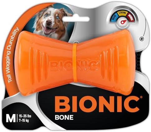 BIONIC Bone Dog Toy for Dogs Between 15-35 lbs, Medium
