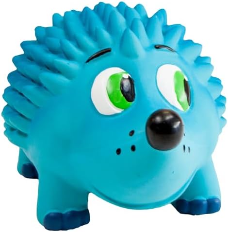 Outward Hound Tootiez Hedgehog Grunting Latex Rubber Dog Toy for Large Dogs, 4" x 7", Squeaky Interactive Dog Toy for Gentle Chewers
