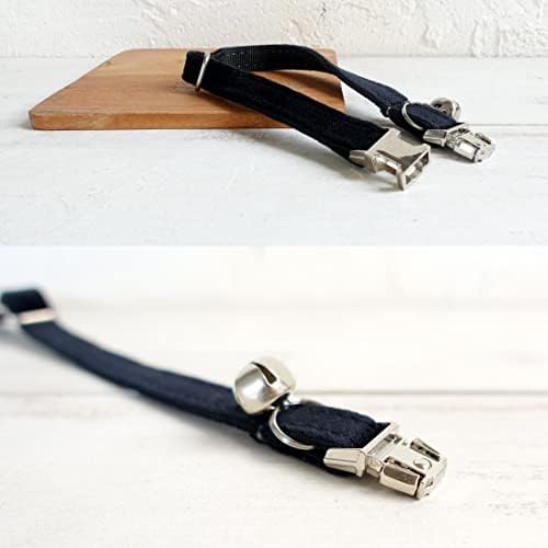 Cat Collar Personalized with Name Phone Number Engraved,Customized with Bell for Small Dogs Puppy Kitten