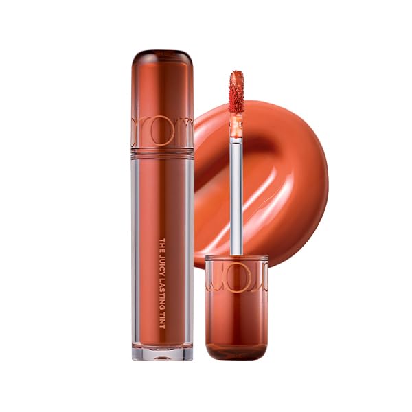 rom&nd Juicy Lasting Tint 12 APPLE BROWN - Long-Lasting Glossy Lip Stain for Plump, Radiant Lips | Non-Sticky K-Beauty Tint
