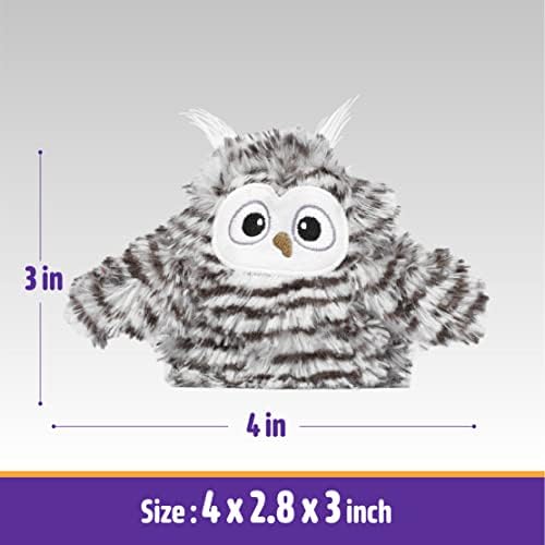 Kimee Cat Toy Automatic Chirping Owl Interactive Toys with Catnip