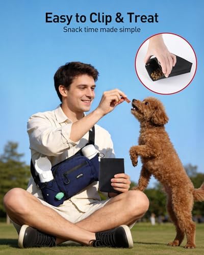 AGPTEK Dog Treat Pouch,Dog Walking Bag