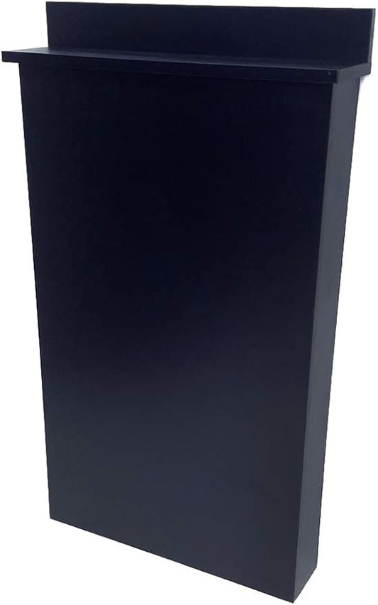 Shampoo Bowl Cabinet in Black for Beauty Salon Shampoo Bowl Wall Mounted Sink Front Mount 24 inches Wide by 38 inches High TLC-BC38