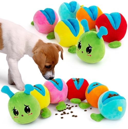 AWOOF Dog Snuffle Toy, Squeak Dog Toys for Stress Release & Boredom Relief, Dog Puzzle IQ Training, Snuffle Foraging Instinct Training, Detachable Puzzle Enrichment for Medium Small Dogs