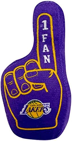 Pets First NBA LA Lakers Complete Set of 3 Piece Cat Toys Filled with Fresh Catnip. Includes: Jersey, Basketball with Feathers & #1 Fan. Beautiful Team Logos