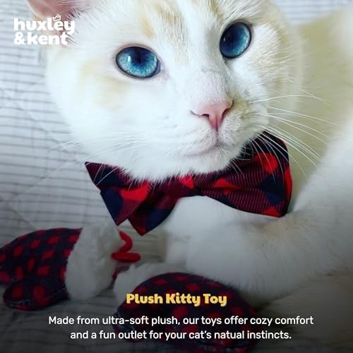 Huxley & Kent Plush Crinkle Catnip Cat Toy, Mittens for Kittens