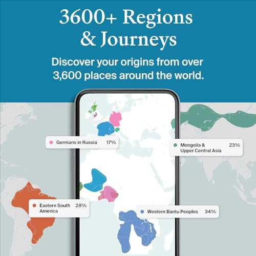 AncestryDNA + Traits Genetic Test Kit: Personalized Genetic Traits, DNA Ethnicity Test, Origins & Ethnicities, Complete DNA Test, Ancestry Reports