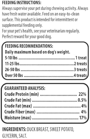 Golden Rewards Duck Wrapped Sweet Potato Dog Treats Grain-Free, No Artificial Colors or Flavors, No Corn or Soy, with Bone Waste Bag Dispenser and Roll (32 oz)