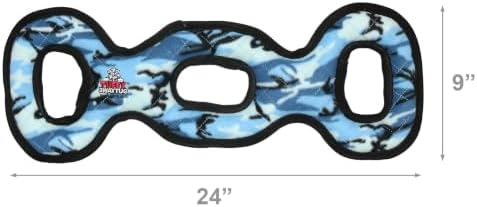 TUFFY® 2 Pack Ultimate 3WayTug Ultra Durable Plush Dog Toys