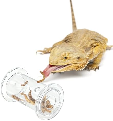 Bearded Dragon Feeder Toy - Lizard Enrichment Interactive Toy Reptile Terrarium Tank Decor Foraging Accessories for Gecko, Lizard, Bearded Dragon,Chameleon Small Animals