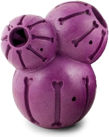 PetSafe Busy Buddy Barnacle Treat Dispensing Dog Toy, Large | 3 Treat Meter Prongs Randomly Dispense Kibble, Bone-Shaped Grooves Hold Spreadable Treats Like Peanut Butter
