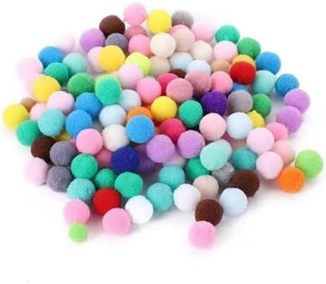 Cat Toy Ball Launcher Set Colorful Plush Toys Pom Pom Balls Cats Enrichment