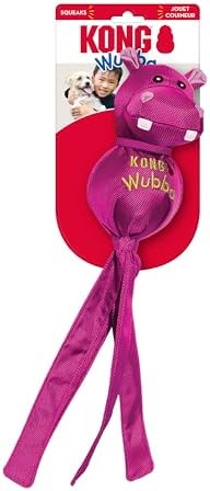 KONG Wubba Friends Ballistic Dog Toy - Durable Interactive Squeaky Toy for Dogs, Assorted Colors/Animals, Ideal for Fetch & Tug-of-War (Extra Large)