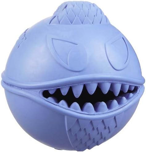 Jolly Pets Monster Ball Bouncing Treat Dog Toy, 2.5 in, Blue