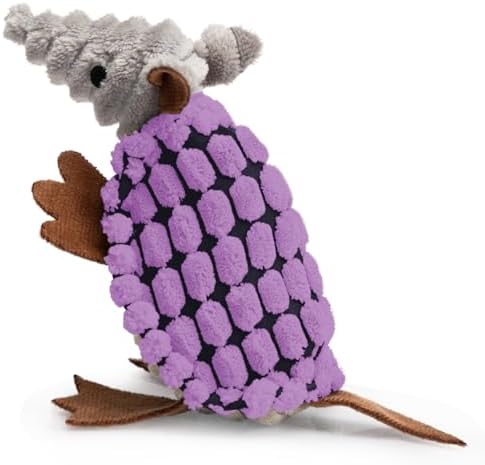 Hollypet Armadillo Squeaky Puppy Dog Toys for Small Medium Dogs, 6"