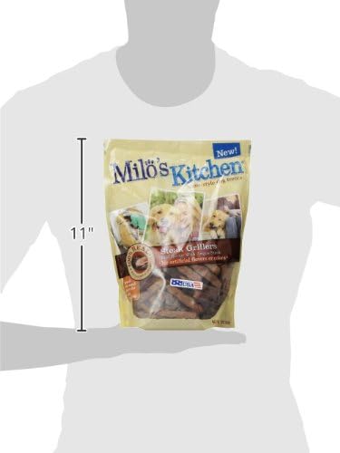 Milo's Kitchen Steak Grillers Recipe Dog Treats, 18 Oz. Bag (Pack of 4)