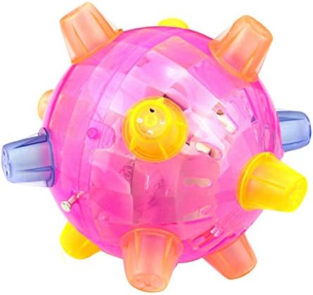 Arinda Jumping Activation Ball for Dogs Flashing Ball Light Sounds Jump Automatically