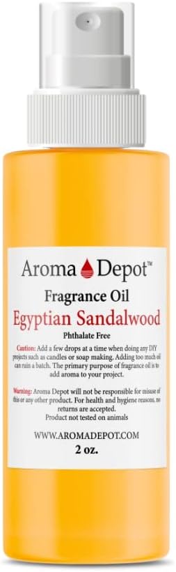 Egyptian Sandalwood 16 oz. Fragrance Oil I Perfume I Skin Oil I Scented Oil. DIY Projects Such as Candles, Bath Bombs, Body Butters, Creams & Lotions. Few Drops in The Diffuser, Burners, or Warmers.