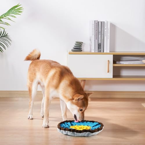 Snuffle Mat for Dogs & Cats, Adjustable Puzzle Toy Slow Feeder