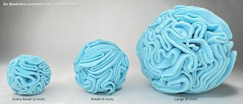 Glory To Dog Puppy/Small Breed Snuffle Dog Puzzle Ball Toy Blue Extra Small