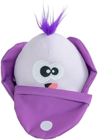 Outward Hound by Nina Ottosson Hide N' Find Interactive Plush Dog Puzzle, Durable Dog Toy, Plush Enrichment Toys, Cauliflower, Purple