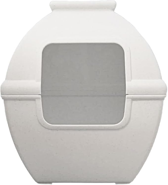 Good Pet Stuff Hidden Litter Box Planter, Decorative Cat Litter Enclosure with Carbon Filter, Upgraded Design, Easy to Clean, Replacement Kit, Courtyard Square Style, Soft White