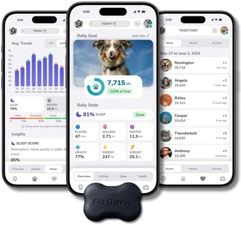 FitBark 2 Dog Activity Monitor | Health & Fitness Tracker for Dogs | Waterproof, Small & Leightweight (10 g) | Not a GPS Tracker