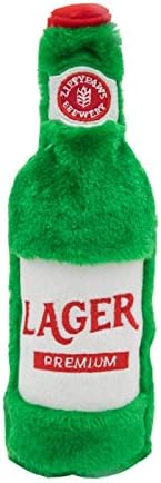 ZippyPaws Happy Hour Crusherz - Zippy Paws Dog Toy for Large and Small Dogs, Crinkle Dog Toy with No Stuffing, Squeaky Dog Toy Pack of 1, Lager
