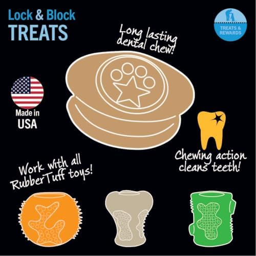 Starmark Lock & Block Chicken Dog Treat Large