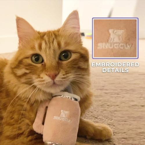 Haute Diggity Kitty Snuggly Cups Set, Soft Plush Cat Toys