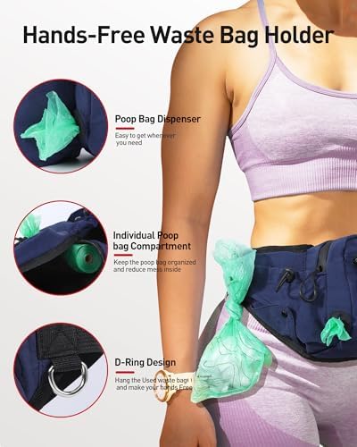 AGPTEK Dog Treat Pouch,Dog Walking Bag
