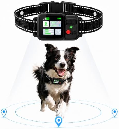GPS Wireless Dog Fence System, IPX7 Waterproof Electric Fence for Dogs
