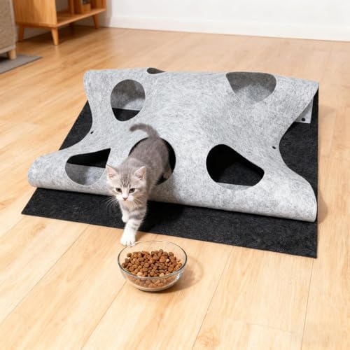 Cat Play Mat Interactive Funny Foldable Pad