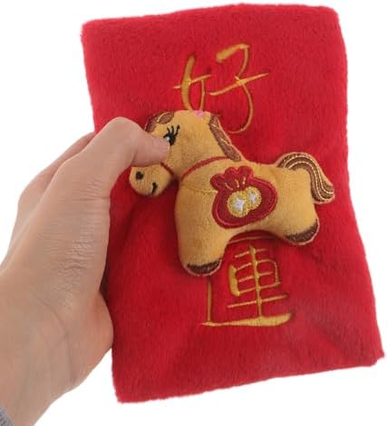 Dog Interactive Toys Plush Red Envelope Pet Toy Food Dispensing Treat Dispenser Slow Feeding for Physical Training and Brain Stimulation Large Medium Small Pets