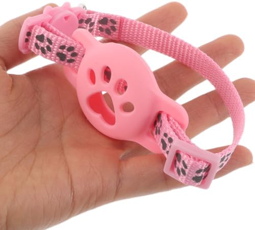 Pet Tracker Collar Holder 3pcs Reflective Safety Bell Collar