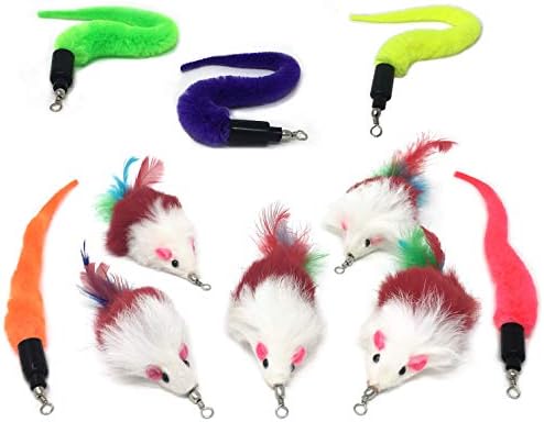 Pet Fit For Life 10-Piece Kitten Toy Refill Pack for Interactive Wands