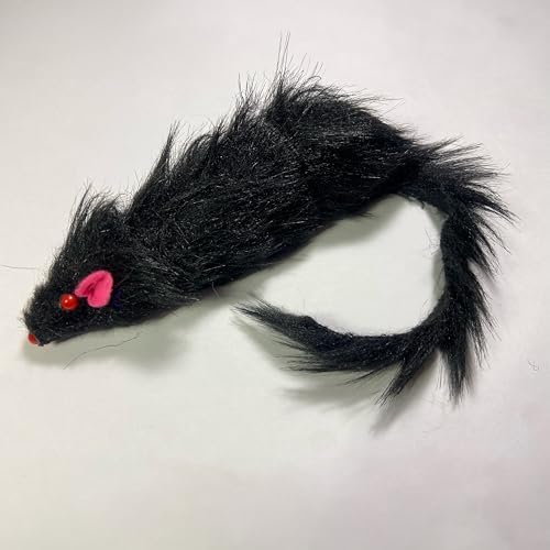 SPOT Shaggy Plush Ferret - Interactive Rattle and Catnip Fuzzy Toy for Indoor Cats and Kittens, Large Size Perfect for Pouncing, Chasing, Hunting, 11 Inches
