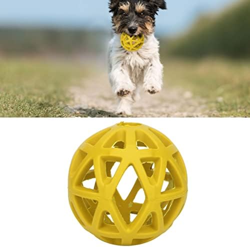 Dog Toy Ball - Hollow Dog Ball Bite Teeth Grinding Interactive Rubber Pet Chewing Ball Toy for Indoor Outdoor (Large)