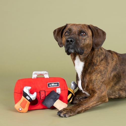 Fringe Studio Plush Dog Toy, My Tools, My Rules, Hide & Seek Interactive Pet Toy, Pet Shop Collection (289229)