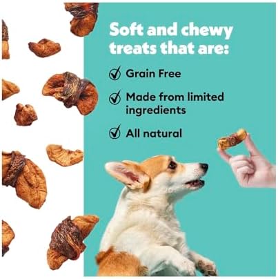 Wiggles & Wags Chicken & Apple Twists Dog Treats, 16 oz, with DN Essentials Bone Shaped Waste Bag Dispenser & Free Roll