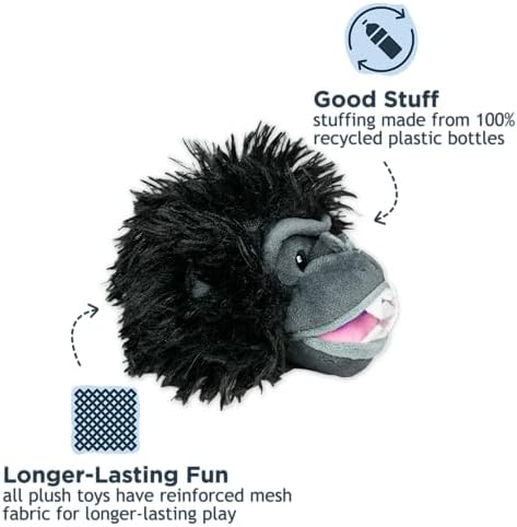 Tall Tails 2-in-1 Fetch Ball Dog Toy, Gorilla