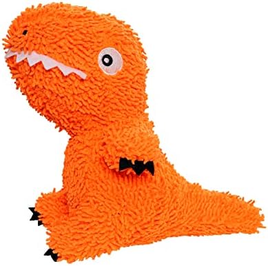 MIGHTY Tuffy Microfiber Medium Ball T-Rex Dog Toy