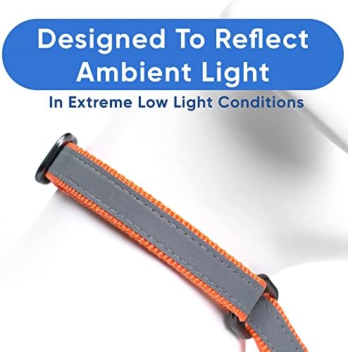Pawtitas Customized Martingale Dog Collar Reflective Reflective Dog Collar Embroidered Personalized Name Phone Number Adjustable for Puppies Small Medium Large Size Dogs Small Orange