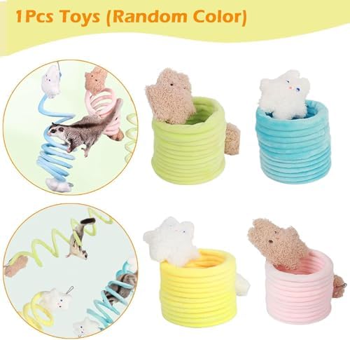 1pc Elastic Sugar Glider Climb Rope, Hanging Cage Toys(Random Color)