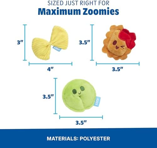 BarkBox Ravioli Homies Dog Toy - Toy for Extra Small to Small Dogs
