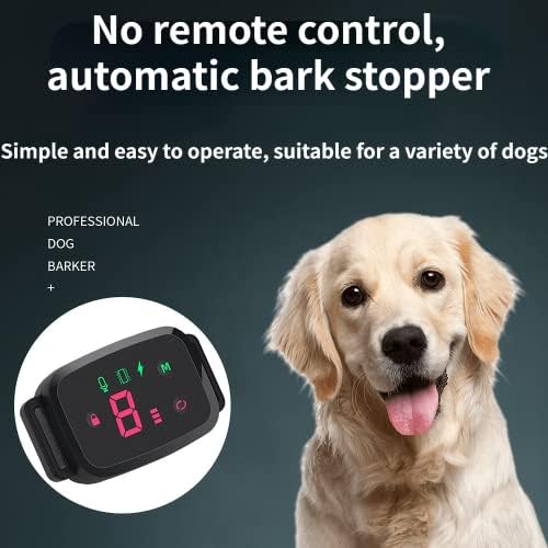 Dog Bark Collar,Rechargeable Smart Barking Collar, Anti Barking Training Collar with Sensitivity Beep Vibration Shock, Bark Shock Collar for Large Medium Small Dogs